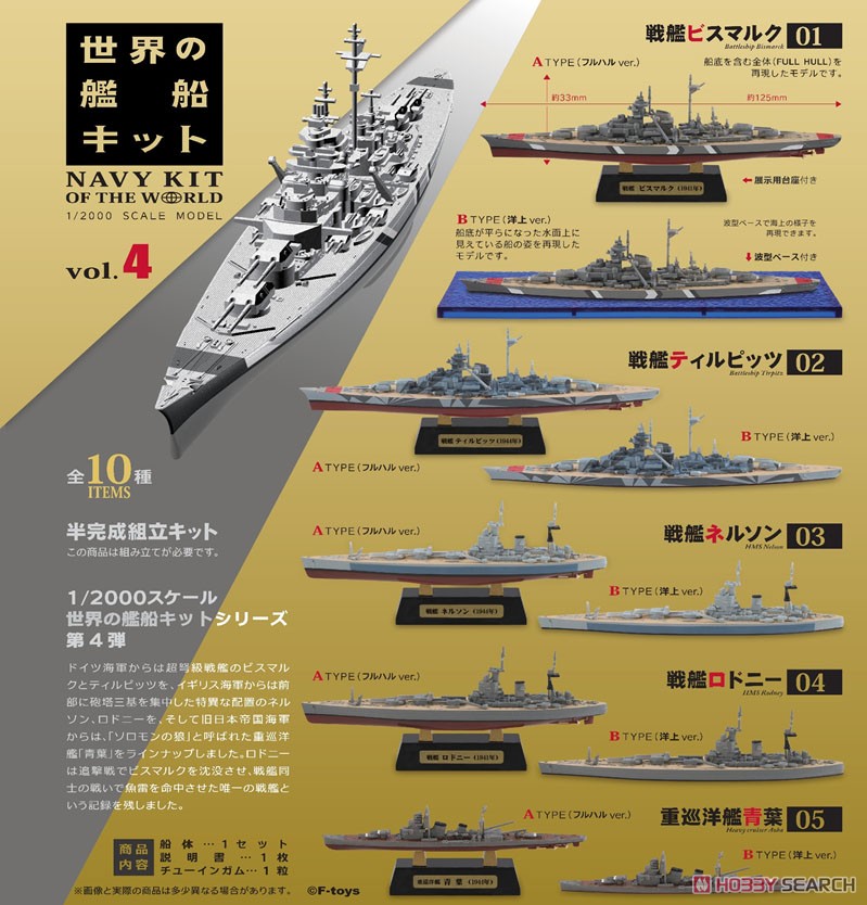 世界の艦船キット 4 10個セット (食玩) その他の画像1