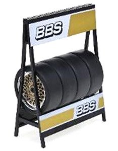 タイヤセット BBS クローム/ゴールド (ミニカー)