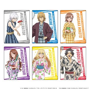 Acrylic Card [Toaru Series] 01 Spa Ver. ([Especially Illustrated]) (Set of 6) (Anime Toy)
