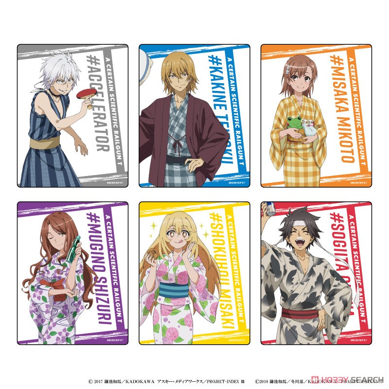 Acrylic Card [Toaru Series] 01 Spa Ver. ([Especially Illustrated]) (Set of 6) (Anime Toy) Item picture1