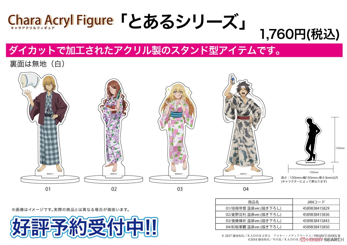 Chara Acrylic Figure [Toaru Series] 04 Gunha Sogiita Spa Ver. ([Especially Illustrated]) (Anime Toy) Other picture1