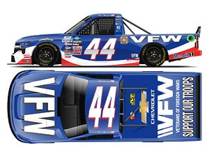 `クリス・ライト` #44 VFW スローバック シボレー シルバラード NASCAR キャンピングワールド・トラックシリーズ 2022 (ミニカー)