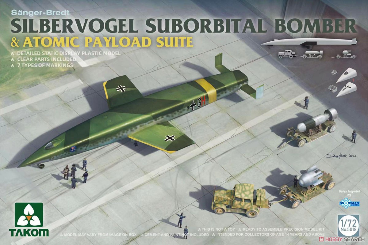 Silbervogel Suborbital Bomber & Atomic Payload Suite (Plastic model) Package1