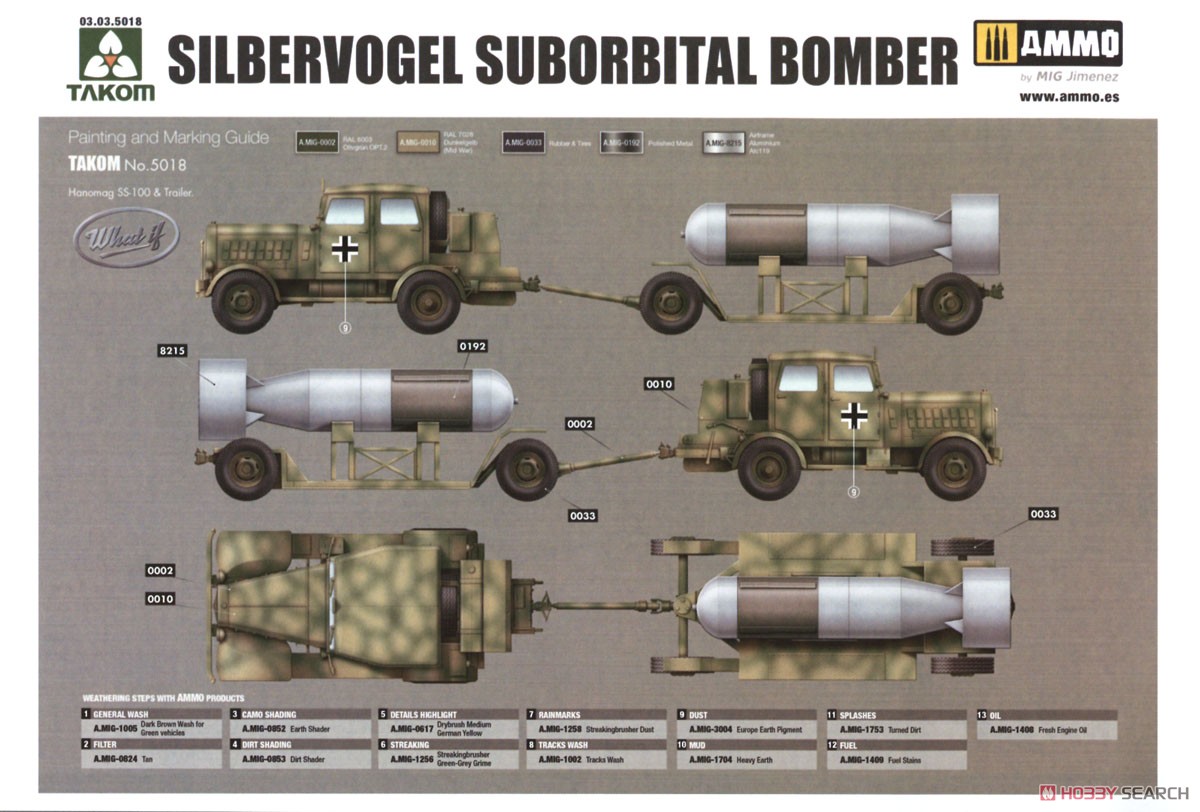Silbervogel Suborbital Bomber & Atomic Payload Suite (Plastic model) Color2
