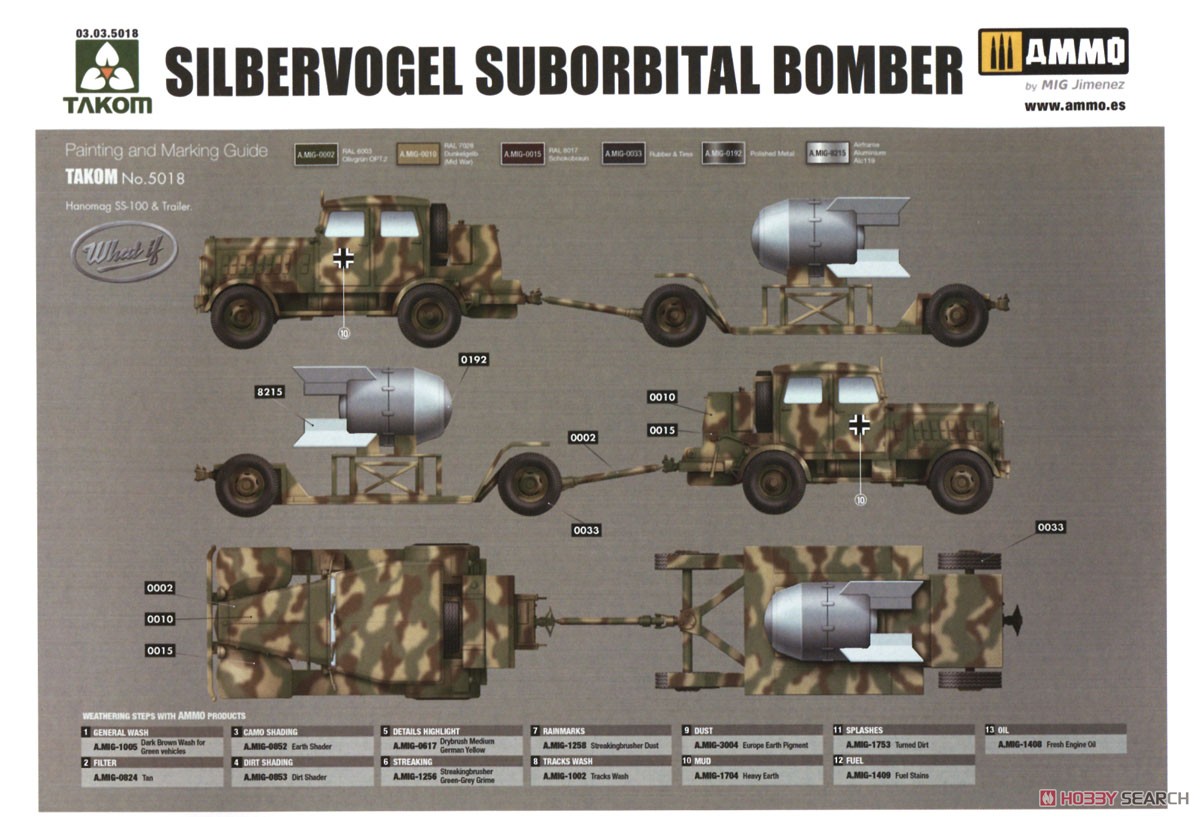 Silbervogel Suborbital Bomber & Atomic Payload Suite (Plastic model) Color3