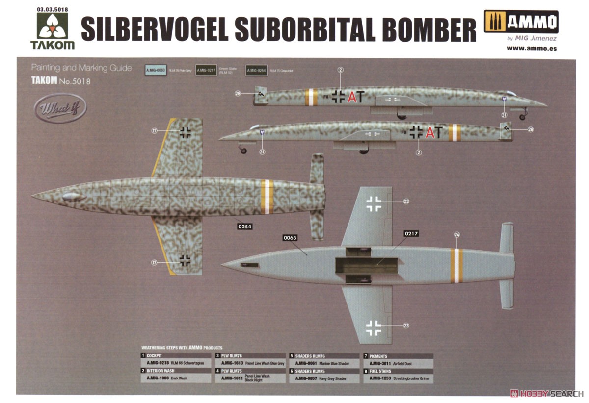 Silbervogel Suborbital Bomber & Atomic Payload Suite (Plastic model) Color5