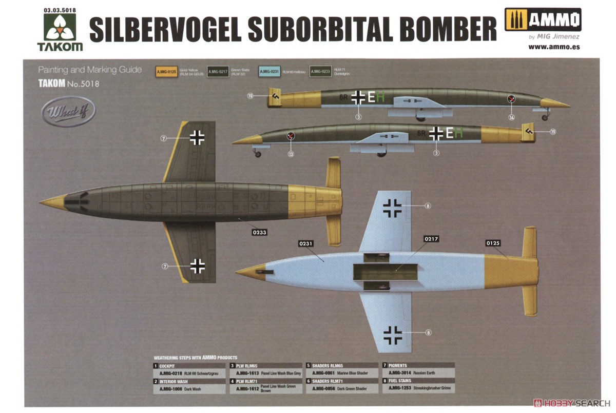 Silbervogel Suborbital Bomber & Atomic Payload Suite (Plastic model) Color6