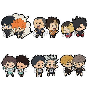 Rubber Mascot Buddy-Colle Haikyu!! (Set of 6) (Anime Toy)
