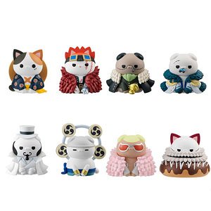 Mega Cat Project One Piece `Nyan Piece Nyaaan! Luffy and Rival` (Set of 8) (PVC Figure)