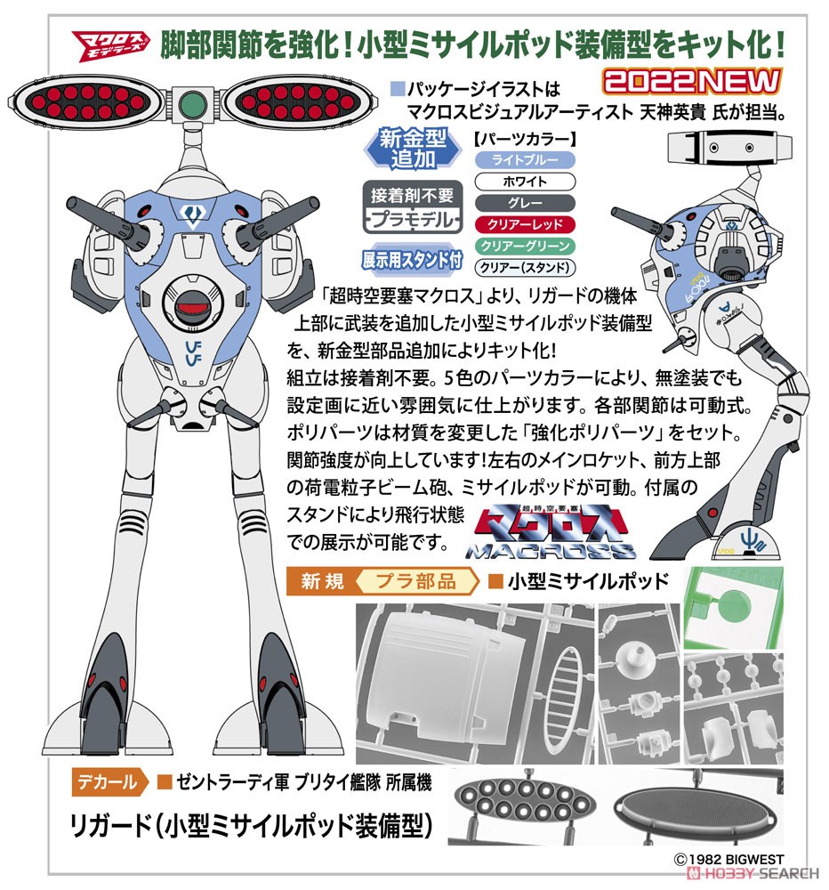 Regult (Equipped with Small Missile Pod Model) `Macross` (Plastic model) Other picture1