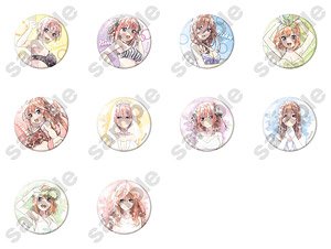 映画「五等分の花嫁」 こもれびアート 缶バッジ (10個セット) (キャラクターグッズ)