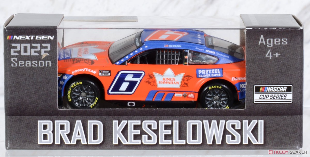 `ブラッド・ケセロウスキー` #6 キングス・ハワイアン フォード マスタング NASCAR 2022 ネクストジェネレーション (ミニカー) パッケージ1
