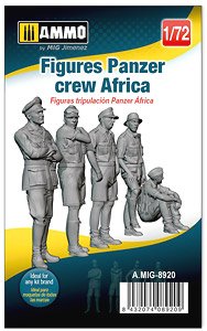 Figures Panzer Crew Africa (Set of 5) (Plastic model)