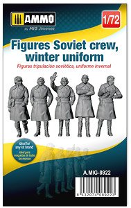 Figures Soviet Crew, Winter Uniform (Set of 5) (Plastic model)