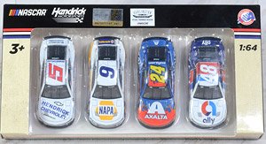 ヘンドリック・モータースポーツ スローバック 1/64スケールシボレー カマロ 4カーセット NASCAR 2022 (ミニカー)