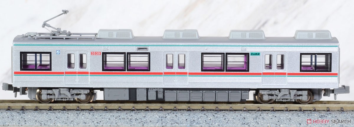 Shibayama Railway Type 3500 Green Stripe Four Car Set (4-Car Set) (Model Train) Item picture5