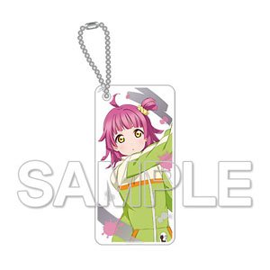 Chara Clear [Love Live! Nijigasaki High School School Idol Club] Rina Tennoji Acrylic Key Ring Draw a Rainbow (Anime Toy)