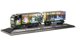 (HO) MAN TGX GM beverage transport トラックトレーラー `Pyraser II/Thoma Transporte` (鉄道模型)