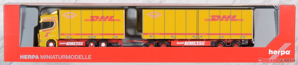 (HO) スカニア CS 20 ハイルーフ Swedish ボックストラック `Jimmy Karlsson/DHL` [Scania CS 20 HD] (鉄道模型) パッケージ1