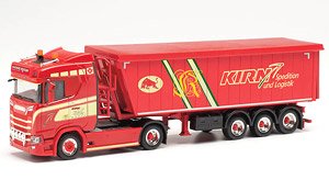 (HO) スカニア CS 20 ND Stoffelliner セミトレーラー `Hans Kirn Transporte` (鉄道模型)