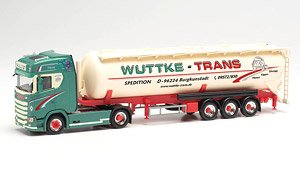 (HO) スカニア CS 20 ハイルーフバルクセミトレーラー `Wuttke-Trans Burgkunstadt` (鉄道模型)