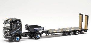 (HO) Scania CR ND 4x4 Lowboy Semi Trailer `Wagner Mitteleschenbach` (Model Train)