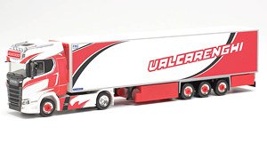 (HO) スカニア CS 20 ハイルーフ冷蔵ボックスセミトレーラー `Valcarenghi` (鉄道模型)