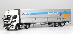 日野プロフィアSH 4×2 トラクタ & 日本トレクス セミトレーラセット 鈴与カーゴネット仕様 現行モデル (ミニカー)