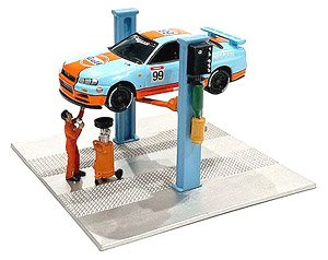 2ポストリフト [ライトブルー] (ミニカー)