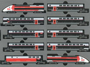 TGV リリア・ユーロデュープレックス (TGV Lyria Euroduplex) 10両セット (10両セット) ★外国形モデル (鉄道模型)