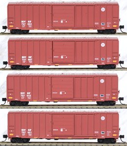 993 00 193 (N) Burlington Northern Santa Fe Four Car Runner Pack (727864, 727887, 727915, 727921) (4-Car Set) (Model Train)