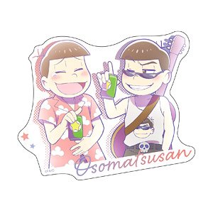 おそ松さん 【描き下ろし】 おそ松&カラ松(夏) ステッカー (キャラクターグッズ)