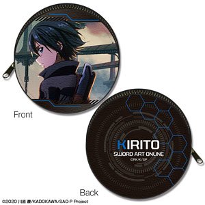 Sword Art Online Progressive: Aria of a Starless Night Circle Leather Case Design 04 (Kirito/B) (Anime Toy)