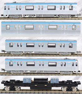 リニア地下鉄道コレクション 仙台市交通局 2000系 東西線 (金帯) 4両セットB (4両セット) (鉄道模型)