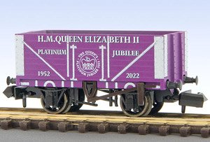 イギリス2軸貨車 エリザベス女王在位70周年記念塗装 (石炭運搬車・7枚側板) 【NR-7022HMQ】 ★外国形モデル (鉄道模型)