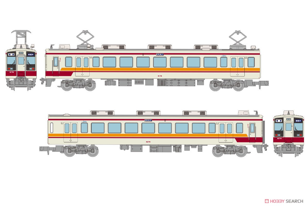 The Railway Collection Goodbye 3-Railway Company Direct Train From Aizu-Tajima to Shin-Tohigi, Tobu Series 6050 Four Car Set (4-Car Set) (Model Train) Other picture2