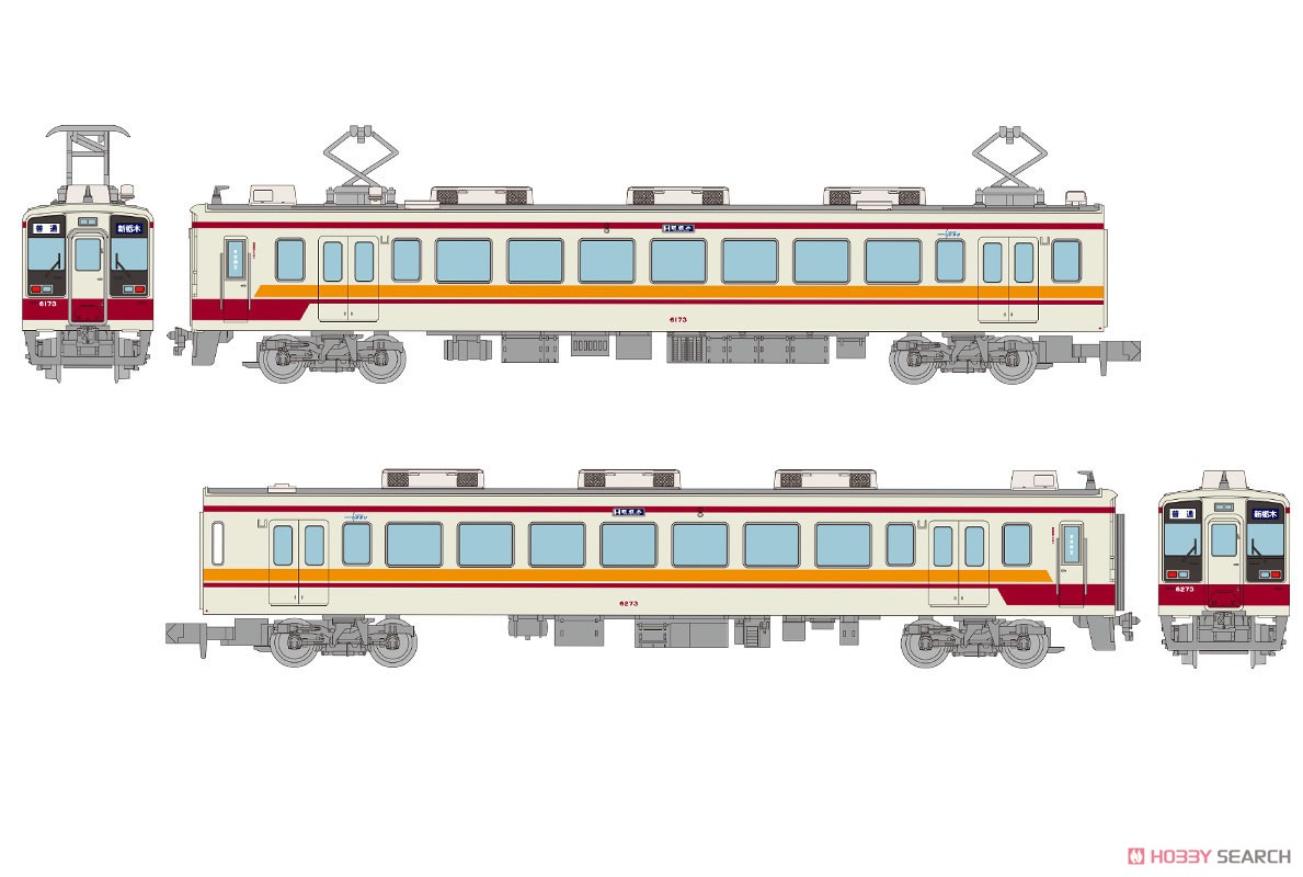 The Railway Collection Goodbye 3-Railway Company Direct Train From Aizu-Tajima to Shin-Tohigi, Tobu Series 6050 Four Car Set (4-Car Set) (Model Train) Other picture3