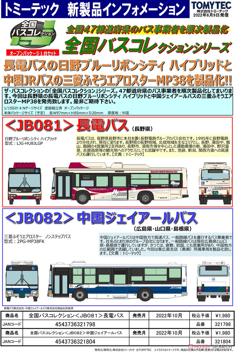 全国バスコレクション [JB081] 長電バス (長野県) (鉄道模型) その他の画像2