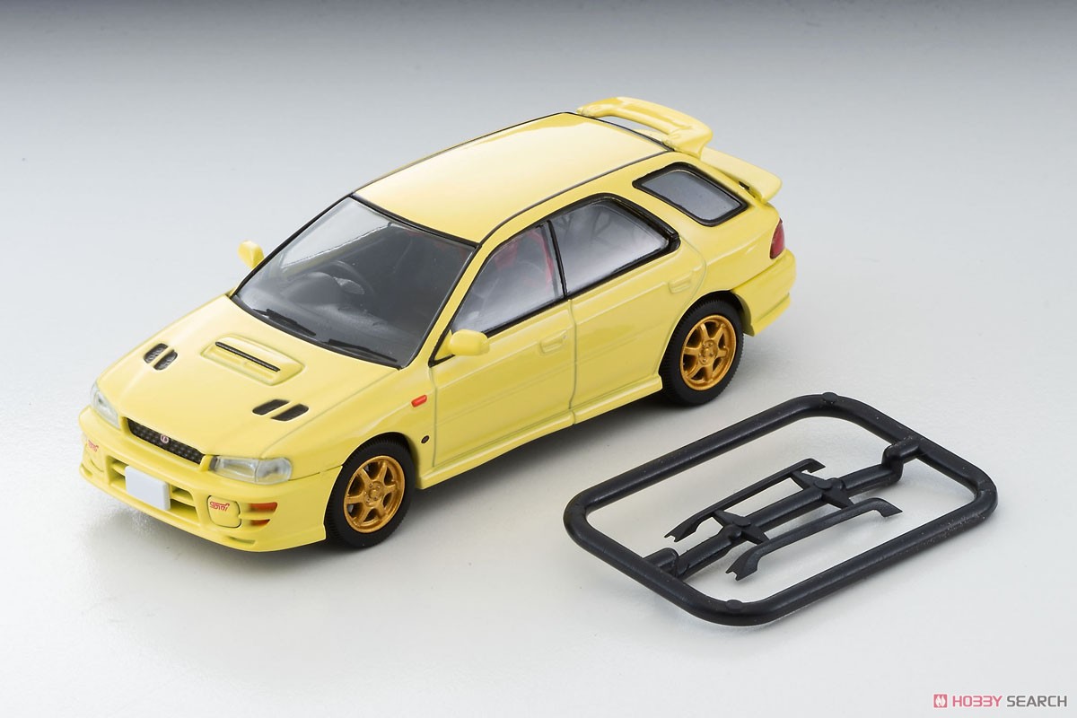 TLV-N274b Subaru Impreza Pure Sportwagon WRX STi Ver.VI 1999 (Yellow) (Diecast Car) Item picture6