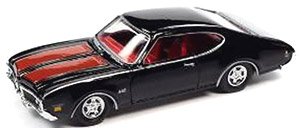 1969 Oldsmobile 442 Black / Red (Diecast Car)