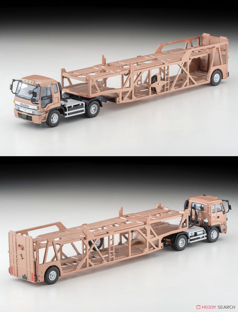 TLV-N225c Isuzu 810EX Car Transporter (Antico ASZ022 Vehicle Carrier Trailer) (Brown Metallic) (Diecast Car) Item picture1