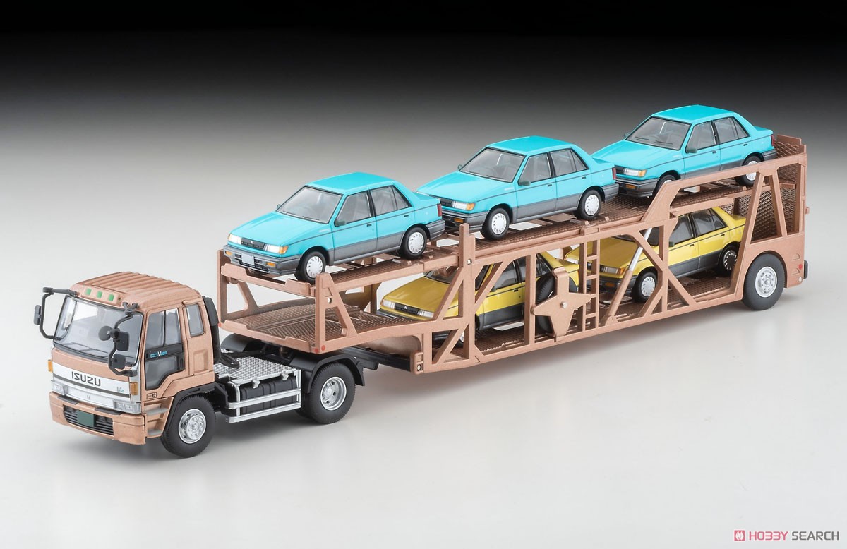 TLV-N225c Isuzu 810EX Car Transporter (Antico ASZ022 Vehicle Carrier Trailer) (Brown Metallic) (Diecast Car) Other picture5