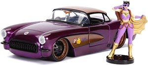 1957 Chevy Corvette w/Batgirl (DC Comics) (Diecast Car)