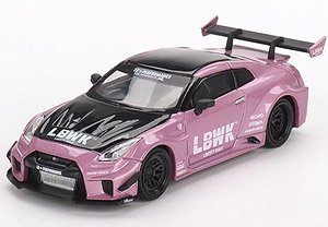 LB-Silhouette WORKS GT Nissan 35GT-RR バージョン2 パッションピンク (右ハンドル) (ミニカー)