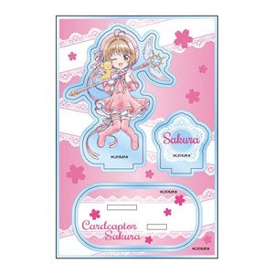 Cardcaptor Sakura: Clear Card Mini Chara Acrylic Stand Jr. Sakura Kinomoto A (Anime Toy)