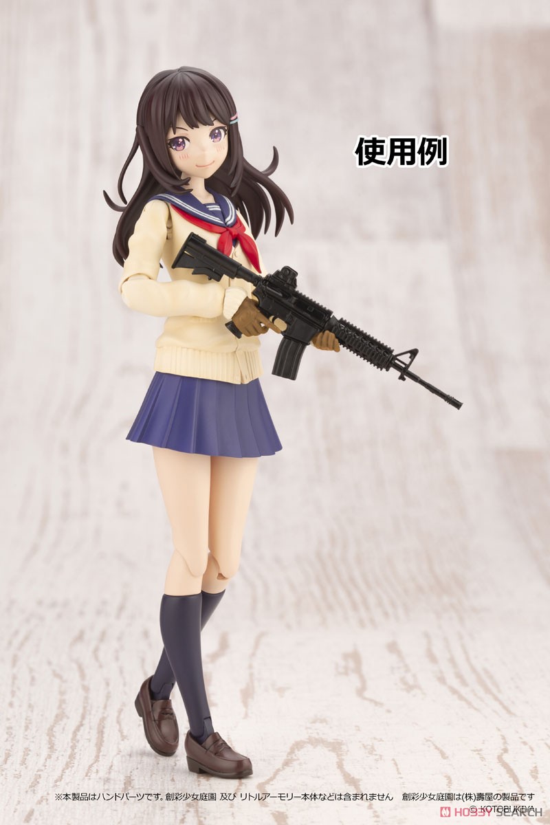 1/12 Little Armory (LAOP09) Tactical Gloves for Sousai Shojo Teien (Tan) (Plastic model) Other picture1