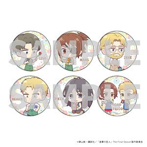 Can Badge [Attack on Titan] 37Florist Ver. (Mini Chara) (Set of 6) (Anime Toy)