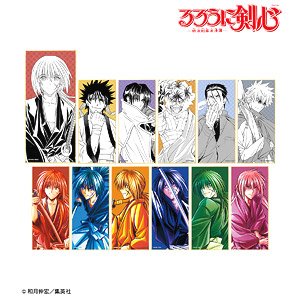 Rurouni Kenshin Trading Cover Illustration Colored Paper w/Stand (Set of 12) (Anime Toy)