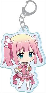 The Demon Girl Next Door 2-Chome Puchichoko Acrylic Key Ring [Momo] (Anime Toy)
