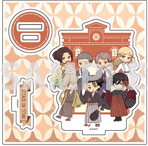 Acrylic Figure Plate [Attack on Titan] 14 Eren & Mikasa & Armin & Jean & Conny & Sasha & Historia (Retro Art) (Anime Toy)